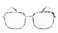 Soigné Unisex Oversized Square Spectacle Frame.Multicolor&Golden