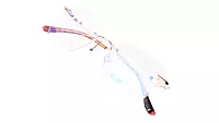 Soigné Unisex Medium Square Rimless Spectacle Frame.Gold&Brown