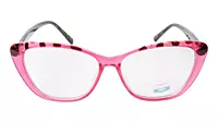 Soigné Female Medium Cat Eye Spectacle Frame.Deep Pink&Black