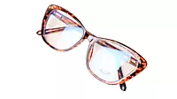 Soigné Female Medium Cat Eye Spectacle Frame.Leopard