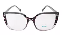 Soigné Female Oversized Cat Eye Spectacle Frame.Multi Color Frame