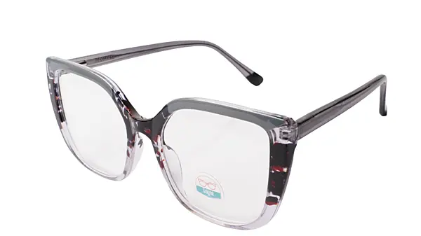 Soigné Female Oversized Cat Eye Spectacle Frame.Multi Color Frame