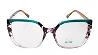 Soigné Female Oversized Cat Eye Spectacle Frame.MultiColor&Green