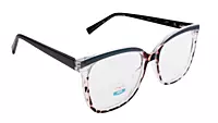Soigné Unisex Oversized Square Spectacle Frame.Tortoise Print Frame Color
