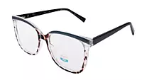 Soigné Unisex Oversized Square Spectacle Frame.Tortoise Print Frame Color