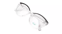 Soigné Female Oversized Cat Eye Spectacle Frame.Transparent&Black Color