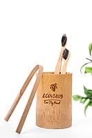 Bamboo Toothbrush with Charcoal ultra soft bristles| Eco-Friendly, Sustainable, Anti-Bacterial Dental Care || Pack of 1, 100%Natural Bamboo , compostable