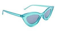 Soigné Female Large Cateye Sunglass.See Through Blue Frame Soigné Female Large Cateye Sunglass.See Through Blue Frame