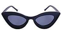 Soigné Female Large Cateye Sunglass.Matte Black Frame Soigné Female Large Cateye Sunglass.Matte Black Frame