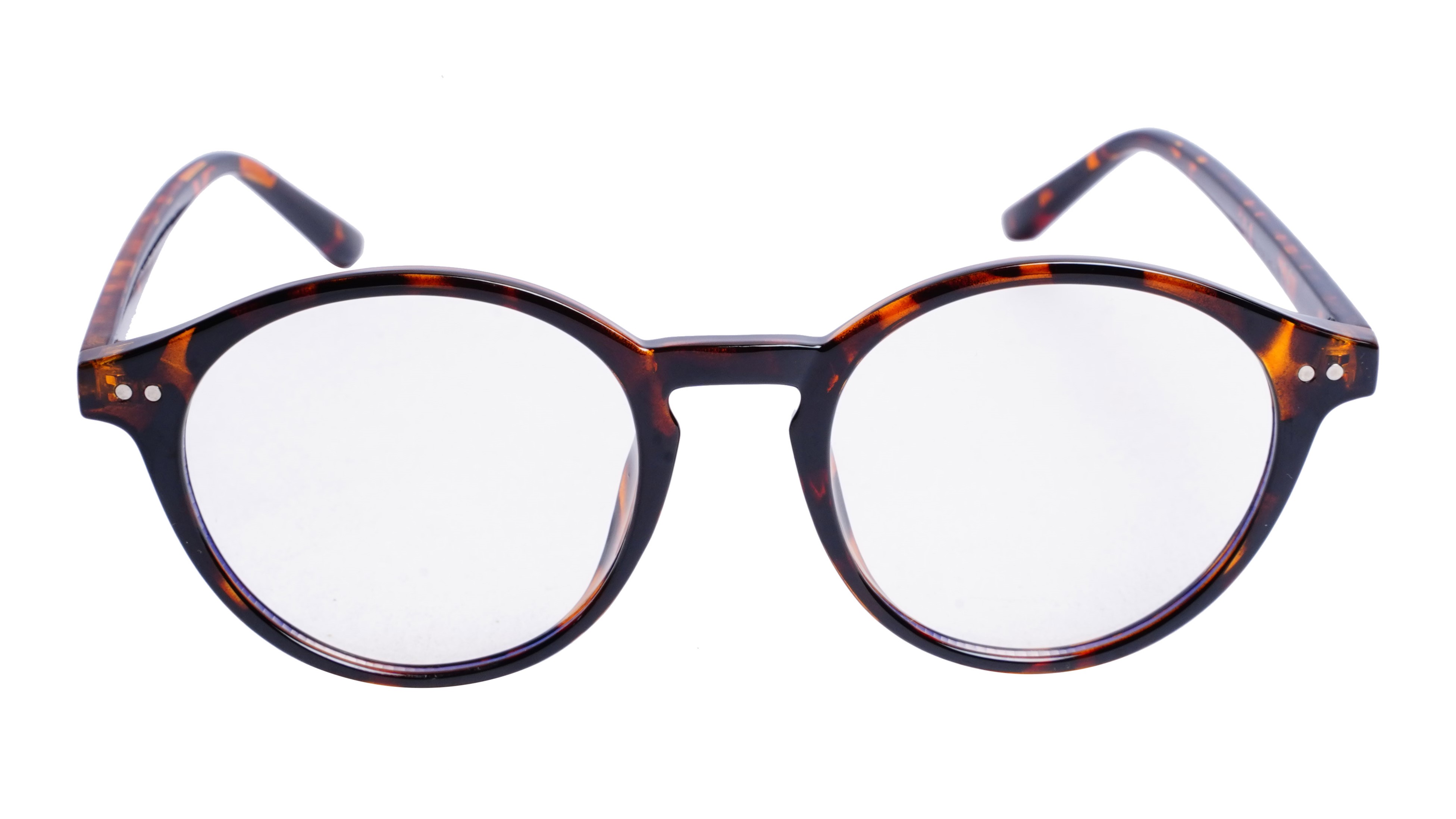 Soigné Unisex Medium Round Spectacle Frame.Leopard Print Frame