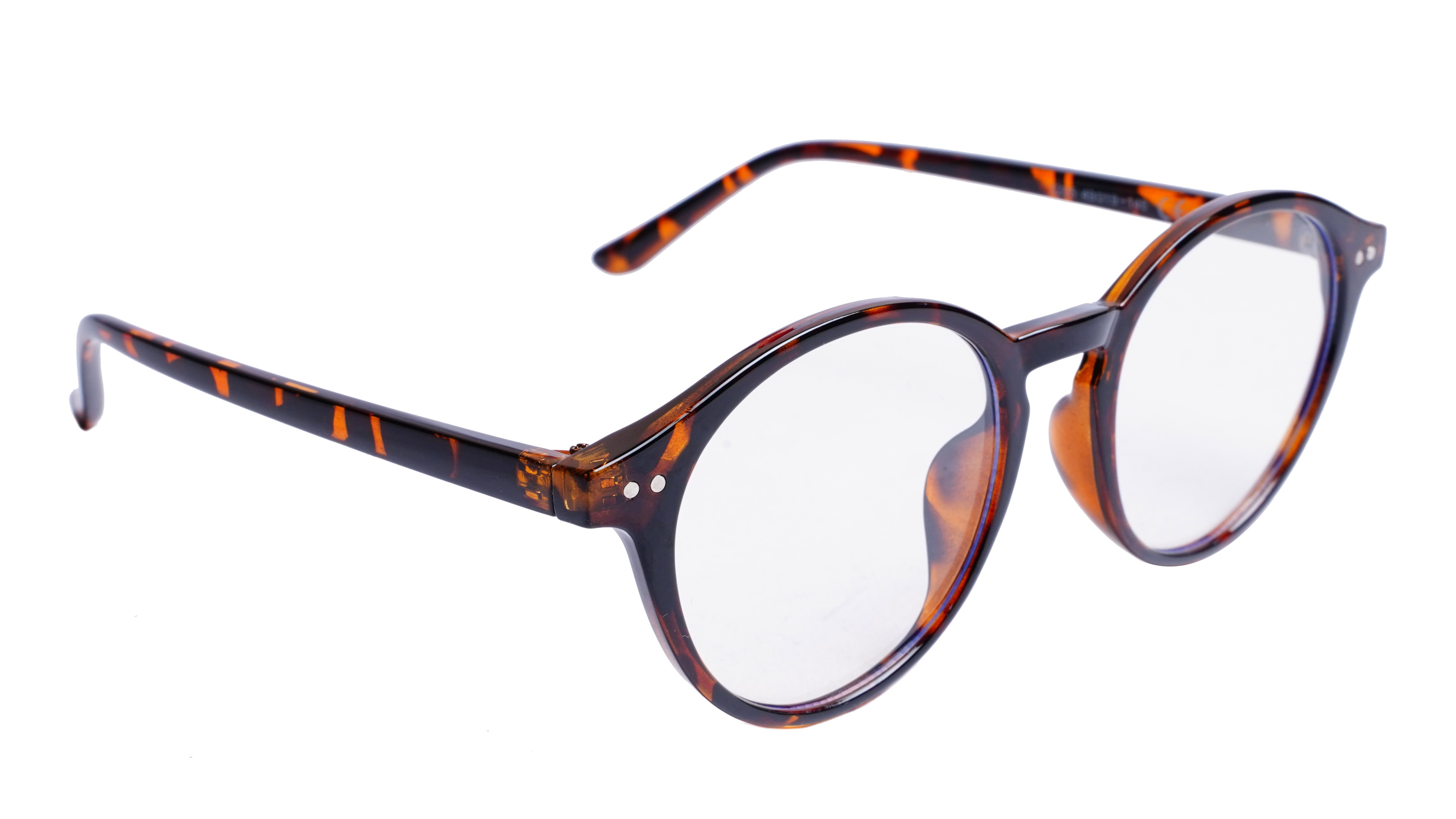 Soigné Unisex Medium Round Spectacle Frame.Leopard Print Frame