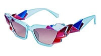 Soigné Kids Cateye Sunglasses.Light Blue&Multicolor.(9-15)Y-Girl Soigné Kids Cateye Sunglasses.Light Blue&Multicolor.(9-15)Y-Girl