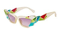 Soigné Kids Cateye Sunglasses.Yellow&Multicolor.(9-15)Y-Girl Soigné Kids Cateye Sunglasses.Yellow&Multicolor.(9-15)Y-Girl