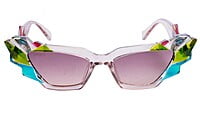 Soigné Kids Cateye Sunglasses.Light Brown&Multicolor.(9-15)Y-Girl