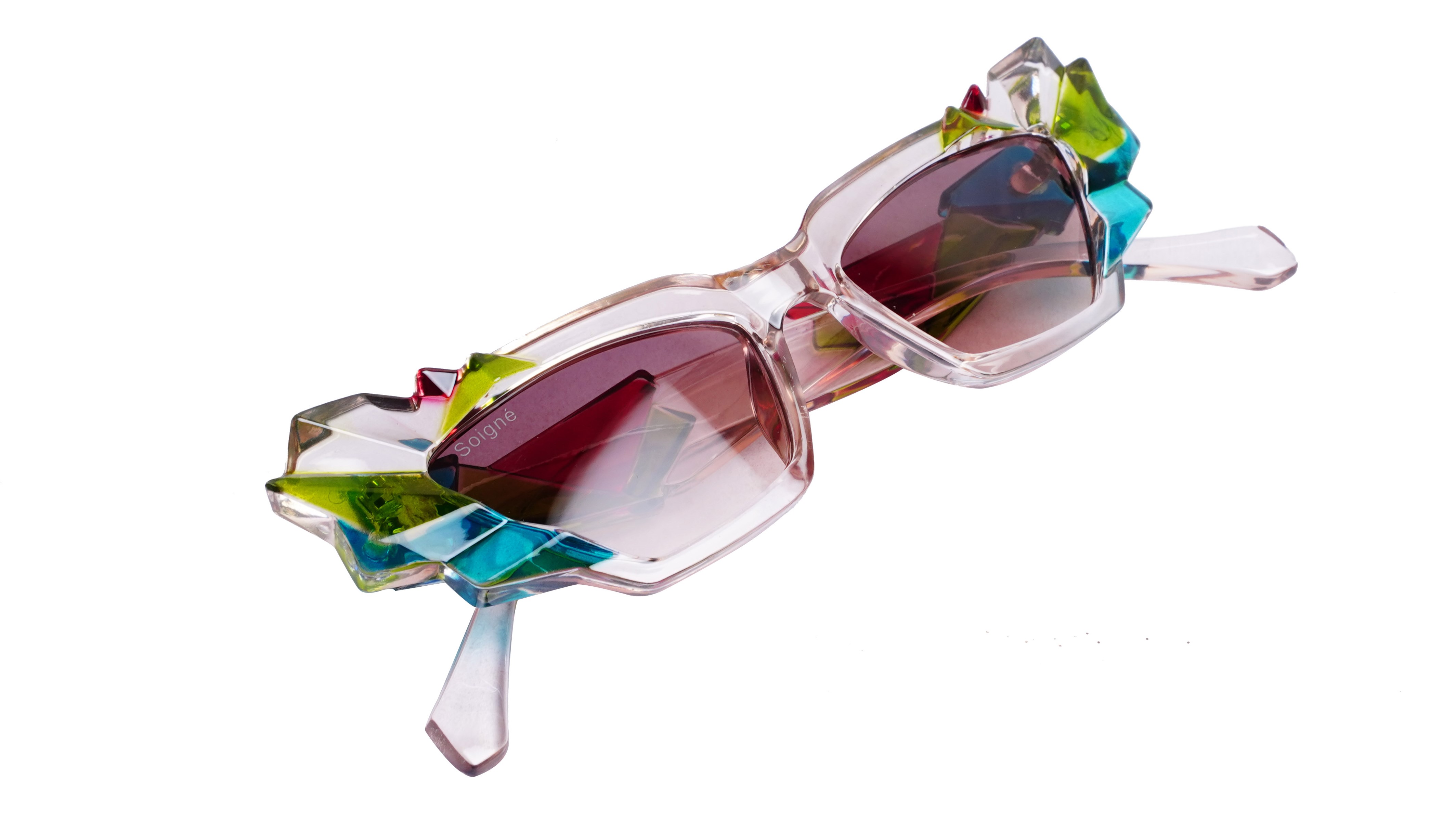 Soigné Kids Cateye Sunglasses.Light Brown&Multicolor.(9-15)Y-Girl