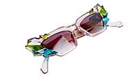 Soigné Kids Cateye Sunglasses.Light Brown&Multicolor.(9-15)Y-Girl