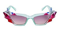 Soigné Kids Cateye Sunglasses.Light Green&Multicolor.(9-15)Y-Girl Soigné Kids Cateye Sunglasses.Light Green&Multicolor.(9-15)Y-Girl