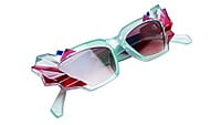Soigné Kids Cateye Sunglasses.Light Green&Multicolor.(9-15)Y-Girl Soigné Kids Cateye Sunglasses.Light Green&Multicolor.(9-15)Y-Girl