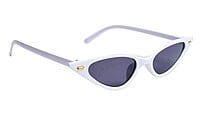 Soigné Female Small Cat Eye Sunglasses.White Frame Soigné Female Small Cat Eye Sunglasses.White Frame