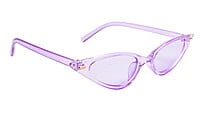 Soigné Female Small Cat Eye Sunglasses.See Through Purple Frame Soigné Female Small Cat Eye Sunglasses.See Through Purple Frame