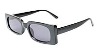 Soigné Female Large Rectangular Sunglasses. Black Frame Soigné Female Large Rectangular Sunglasses. Black Frame