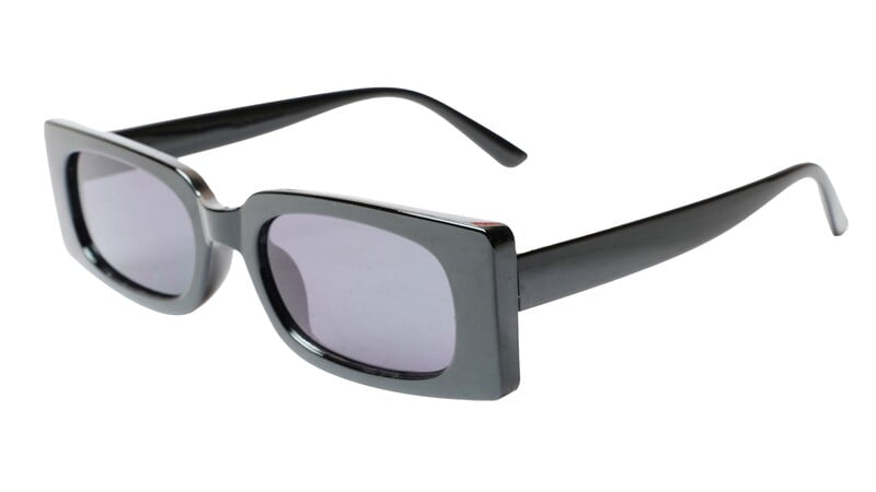 Soigné Female Large Rectangular Sunglasses. Black Frame Soigné Female Large Rectangular Sunglasses. Black Frame