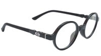 Round Spectacle Frame For Baby Boys. Glossy Black Color Frame. AGE-(3-8Years).