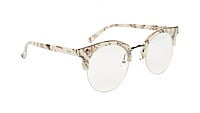 Unisex Large Half Rim Round Spectacle. MultiColor Frame