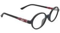 Round Spectacle Frame For Baby Boys. Matte Black Color Frame. AGE-(3-8Years)