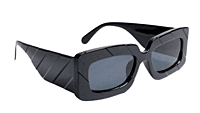 Soigné Female Large Rectangular Sunglasses.Black Color Frame Soigné Female Large Rectangular Sunglasses.Black Color Frame