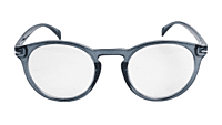 Soigné Unisex Large Round Spectacle Frame.See Through Grey Frame Soigné Unisex Large Round Spectacle Frame.See Through Grey Frame