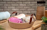 Jute Rope Storage Organizer, Jute Basket Accessories, Handwoven EcoFriendly Foldable Storage Jute Rope Storage Organizer, Jute Basket Accessories, Handwoven EcoFriendly Foldable Storage