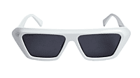 Soigné Female Large Rectangular Sunglasses.White Soigné Female Large Rectangular Sunglasses.White