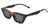 Female Large Cat Eye Sunglasses. Tortoise Print Frame. See Through Grey Color Lens. Female Large Cat Eye Sunglasses. Tortoise Print Frame. See Through Grey Color Lens.
