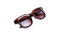 Soigné Female Medium Square Sunglasses.Tortoise Color Soigné Female Medium Square Sunglasses.Tortoise Color