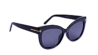 Soigné Female Oversized Sunglasses.Glossy Black Soigné Female Oversized Sunglasses.Glossy Black