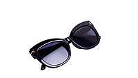 Soigné Female Oversized Sunglasses.Glossy Black Soigné Female Oversized Sunglasses.Glossy Black