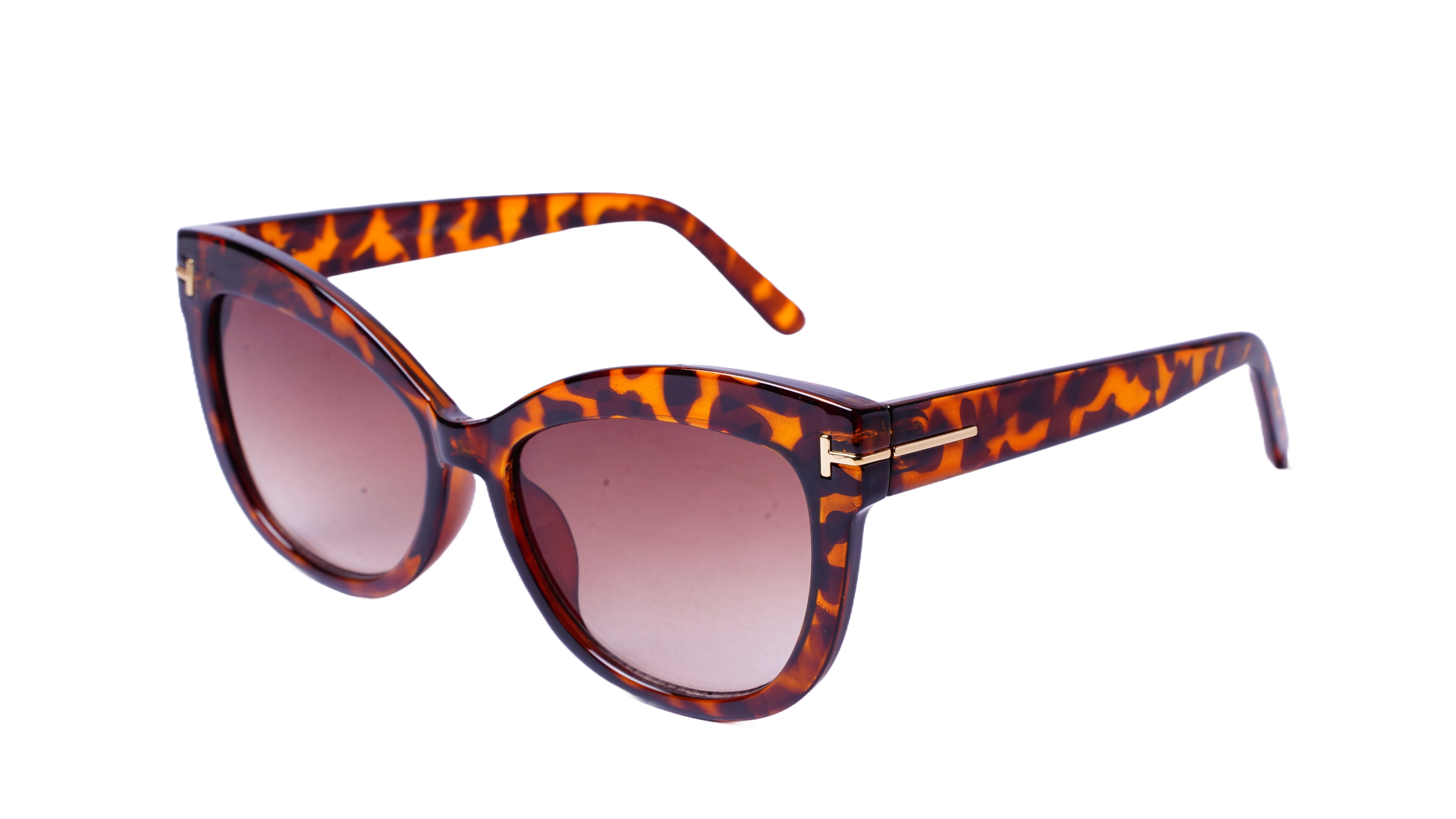 Soigné Female Oversized Sunglasses.Leopard Print