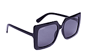 Soigné Female Oversized Square Sunglasses.Glossy Black Soigné Female Oversized Square Sunglasses.Glossy Black