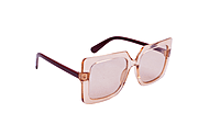 Soigné Female Oversized Square Sunglasses.See Through Brown Rim Soigné Female Oversized Square Sunglasses.See Through Brown Rim