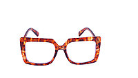 Soigné Unisex Oversized Square Spectacle Frame.Leopard Print Soigné Unisex Oversized Square Spectacle Frame.Leopard Print