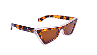 Soigné Female Large Cateye Sunglass.Leopard Print&Transparent Soigné Female Large Cateye Sunglass.Leopard Print&Transparent