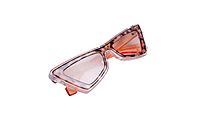 Soigné Female Large Cateye Sunglass.Transparent&Brown Soigné Female Large Cateye Sunglass.Transparent&Brown