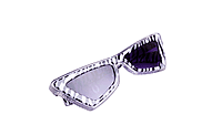 Soigné Female Large Cateye Sunglass.Zebra Print&Transparent Soigné Female Large Cateye Sunglass.Zebra Print&Transparent