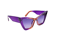 Soigné Female Oversized Cat Eye Sunglasses.Purple&Brown Soigné Female Oversized Cat Eye Sunglasses.Purple&Brown