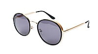 Unisex Medium Round Sunglasses. Golden Metal Frame. Unisex Medium Round Sunglasses. Golden Metal Frame.