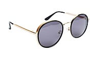 Unisex Medium Round Sunglasses. Golden Metal Frame. Unisex Medium Round Sunglasses. Golden Metal Frame.