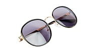 Unisex Medium Round Sunglasses. Golden Metal Frame. Unisex Medium Round Sunglasses. Golden Metal Frame.