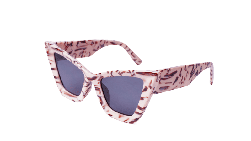 Soigné Female Oversized Cat Eye Sunglasses.Cream&Brown Soigné Female Oversized Cat Eye Sunglasses.Cream&Brown