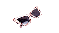 Soigné Female Oversized Cat Eye Sunglasses.Cream&Brown Soigné Female Oversized Cat Eye Sunglasses.Cream&Brown